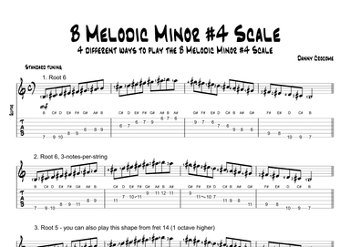 B Melodic Minor #4 Scale (4 Ways to Play)