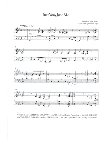 Just You, Just Me (arr. Robert Blond)