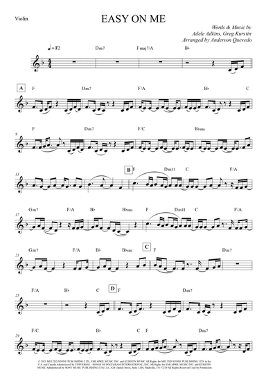 Easy On Me (arr. Anderson Quevedo)