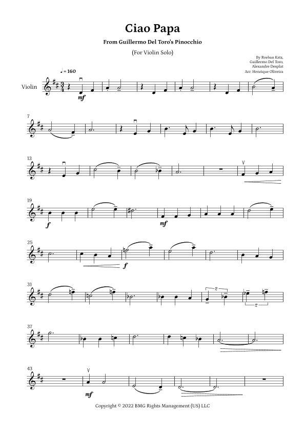 Ciao Papa (arr. Henrique Oliveira)