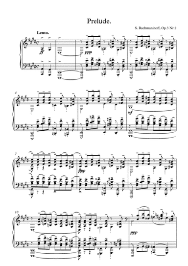 Prelude in C# minor Op.3 No.2 (arr. Master Piano)
