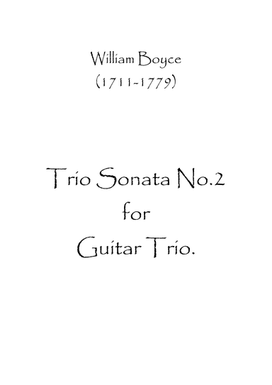 Trio Sonata No.2 (arr. Spence Bundy)