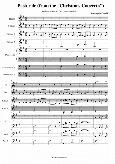 Pastorale from the "Christmas Concerto" (arr. Ester Alessandrini)