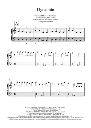 Dynamite (arr. Cinorita)