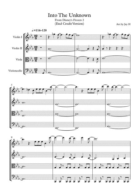 Into The Unknown (arr. Jay Heo)