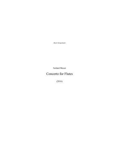 Concerto for Flutes
