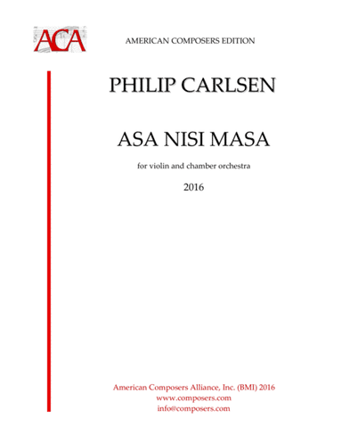 [Carlsen] Asa Nisi Masa