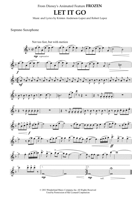 Let It Go (from Frozen) (arr. Diego Marani)