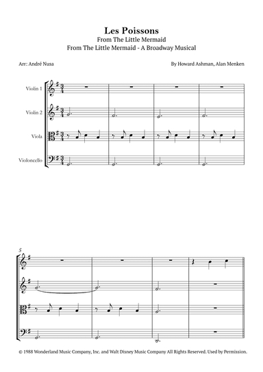 Les Poissons (arr. André Nusa)