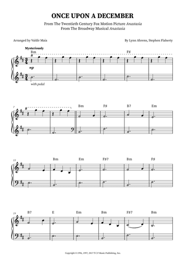 Once Upon A December (arr. Valdir Maia)