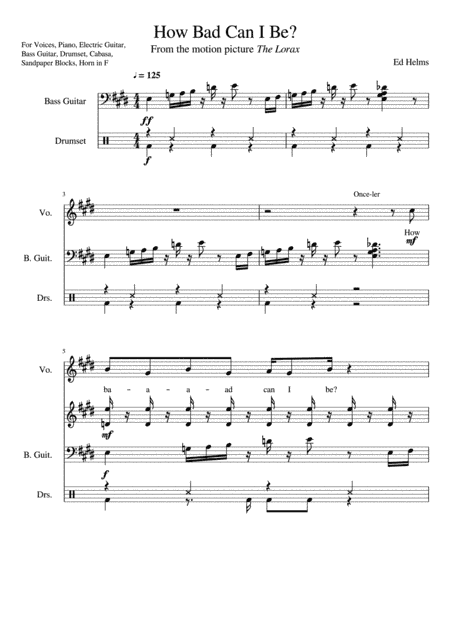 How Bad Can I Be (arr. Lianna Pfister)