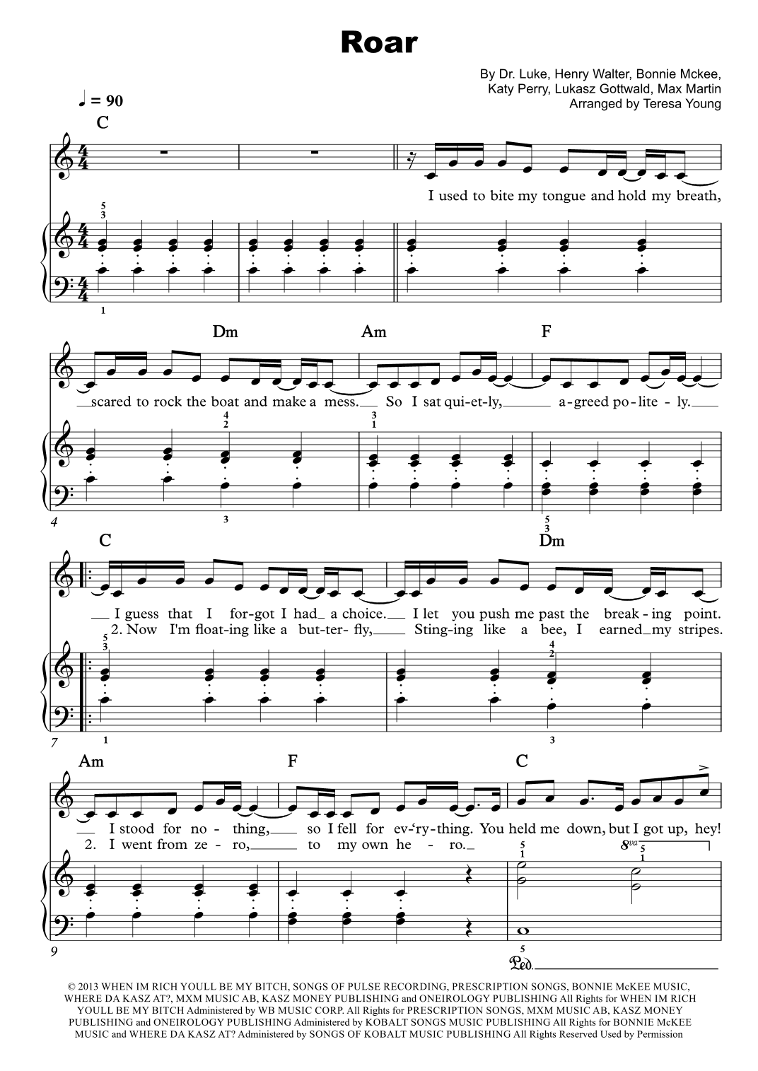 Roar (arr. Teresa Young)