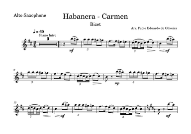Habanera - Carmen (Bizet)  - Easy Arrangement (arr. Fabio Eduardo de Oliveira)