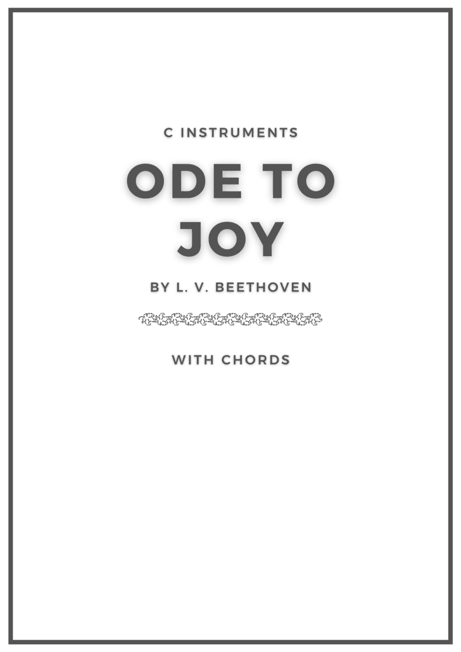 Ode to Joy Flute (arr. Douglas Wattson)