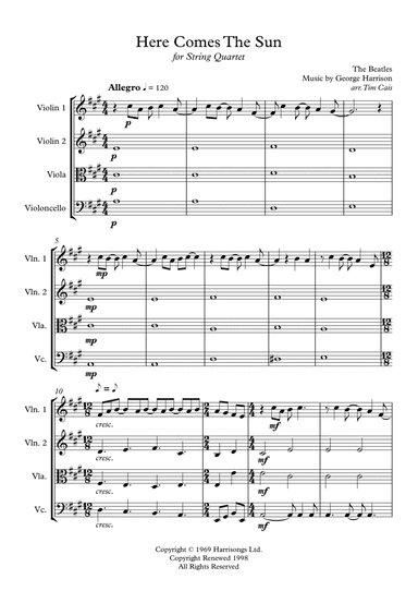 Here Comes The Sun (arr. Tim Cais)