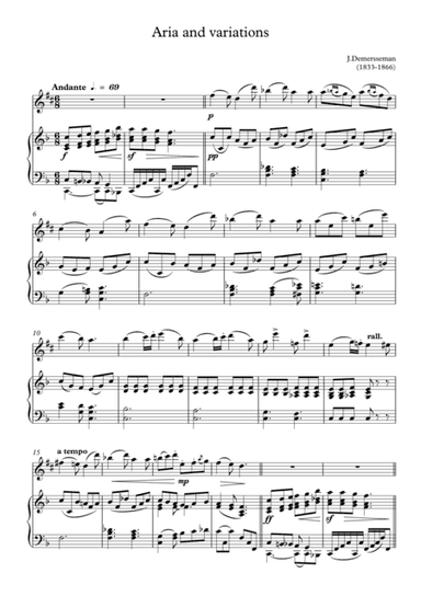 Aria and variations (arr. A.Buriakov)