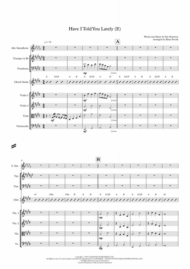 Have I Told You Lately (arr. Brian Pesoth)