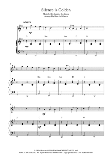 Silence Is Golden (arr. Kaiserin Rebecca)