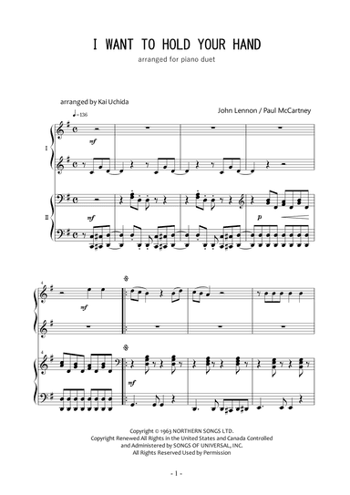 I Want To Hold Your Hand (arr. Kai Uchida)