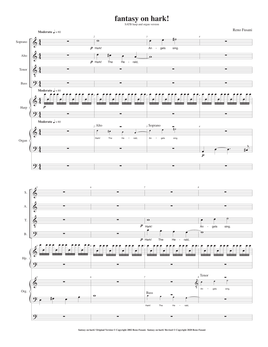 fantasy on hark! (organ version)