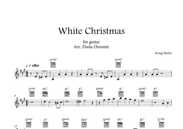 White Christmas (arr. Duda Oriontte)