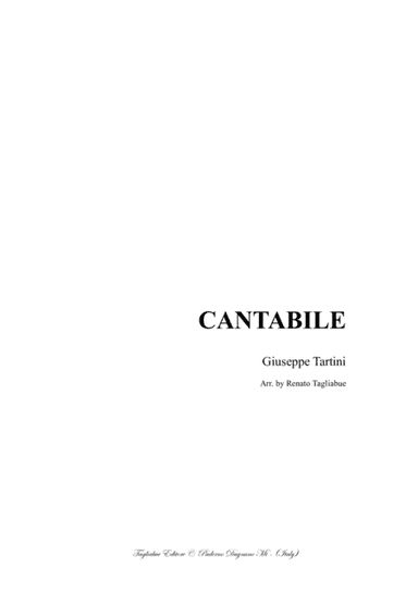 CANTABILE - G. Tartini - For Violin (or any instr. in C) and Piano-Organ (arr. Renato Tagliabue)