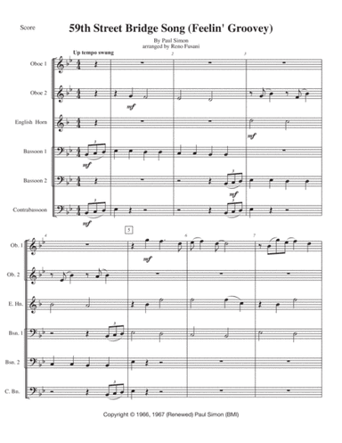 The 59th Street Bridge Song (feelin' Groovy) (arr. Reno Fusani)