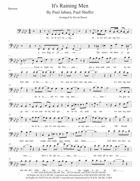 It's Raining Men (arr. Kevin Busse)