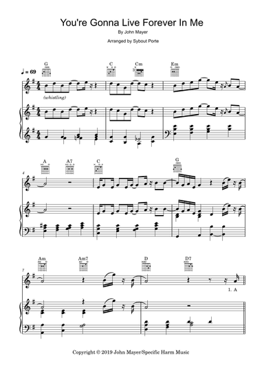 You're Gonna Live Forever In Me (arr. Sybout Porte)