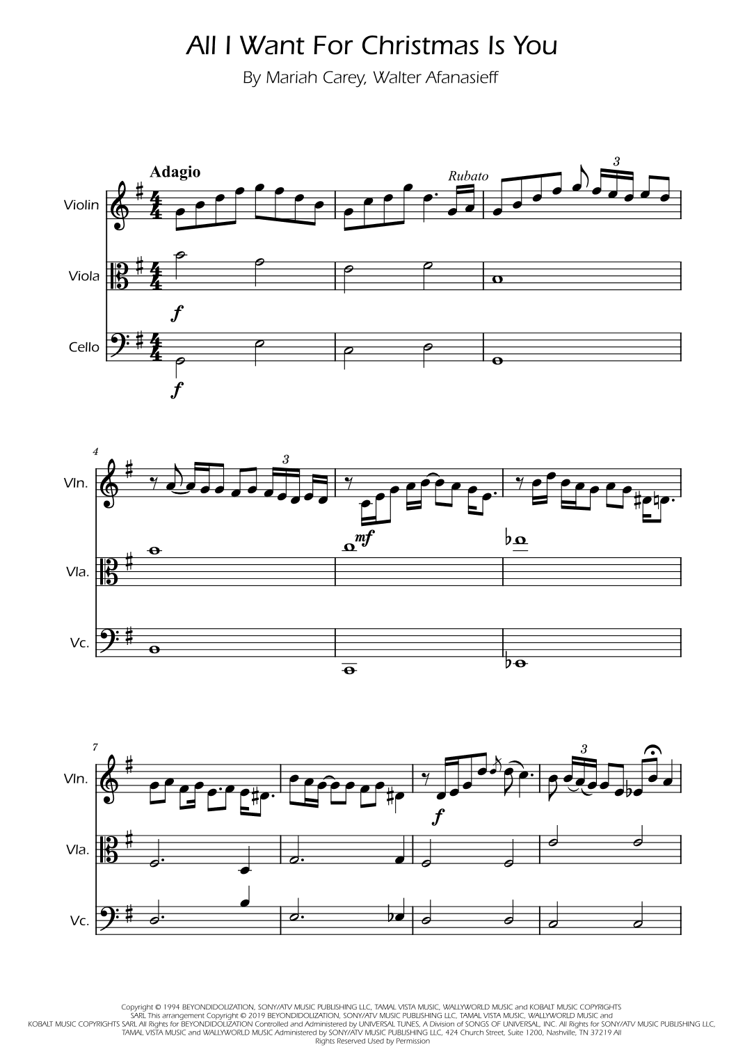 All I Want For Christmas Is You (arr. Ygor Nunes)