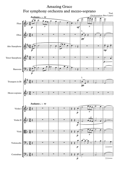 Amazing Grace (arr. Beto Lopes)