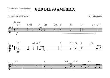 God Bless America ® (arr. Valdir Maia)