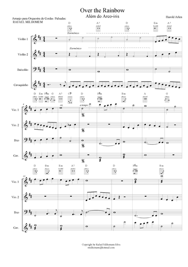 Over The Rainbow (arr. Rafael Milhomem)
