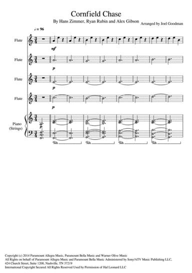 Cornfield Chase  from the Paramount Pictures film INTERSTELLAR (arr. Joel Goodman)