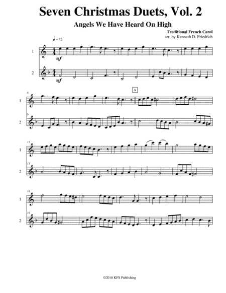 Seven Christmas Duets, Vol. 2 (arr. Kenneth D. Friedrich)