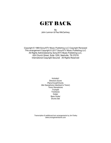 Get Back (arr. Jim Farley www.arrangementsone.com)