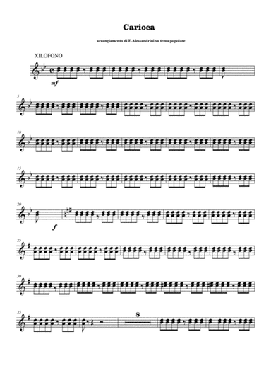 Carioca-xilofono (arr. Ester Alessandrini)