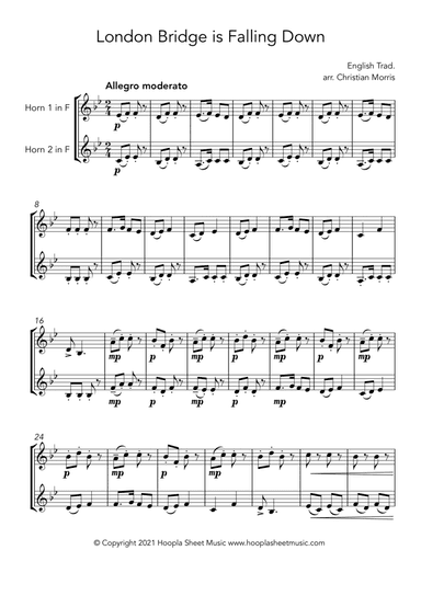 London Bridge is Falling Down (3 Ways) (arr. Christian Morris)