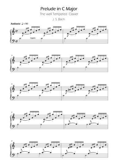 Bach - Prelude in C major - BWV 846 (arr. Ygor Nunes Silva)