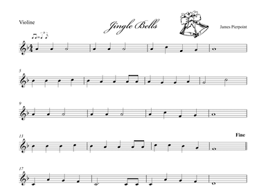 Jingle Bells - Violine (arr. Albrecht Kuch-Weidenbrück)