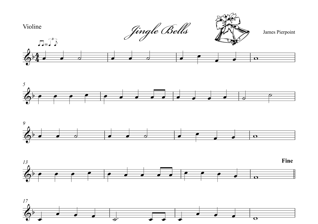 Jingle Bells - Violine (arr. Albrecht Kuch-Weidenbrück)