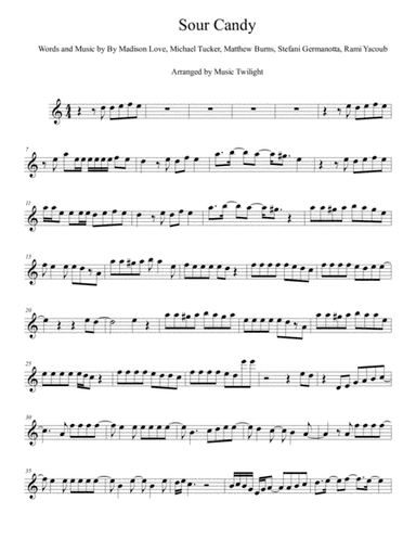 Sour Candy (arr. Music Twilight)