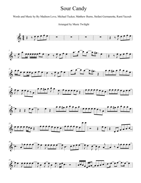 Sour Candy (arr. Music Twilight)