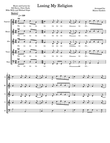 Losing My Religion (arr. Mason Sanders)