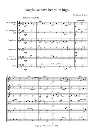 Angels we have heard on high (arr. Lucian Beschiu)