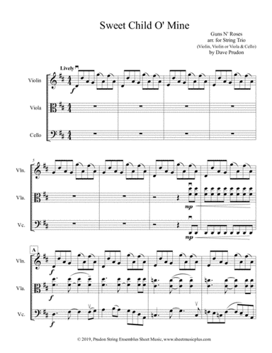 Sweet Child O' Mine (arr. Dave Prudon)