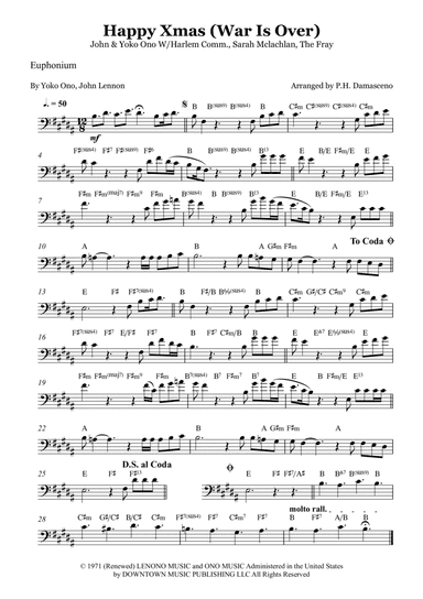 Happy Xmas (war Is Over) (arr. P.H. Damasceno)