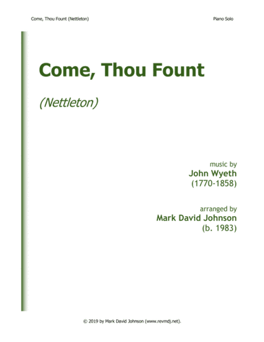 Come, Thou Fount (Nettleton) (arr. Mark David Johnson)
