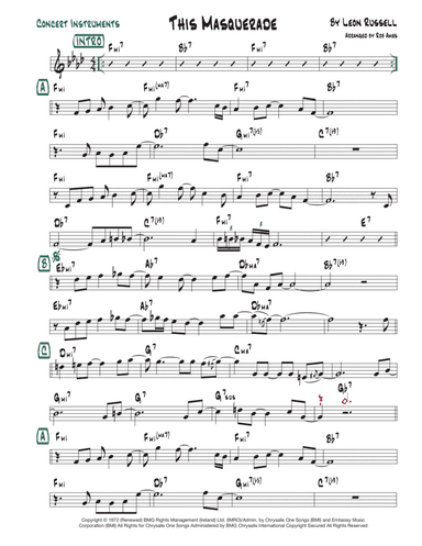 This Masquerade (arr. Rob Ames)