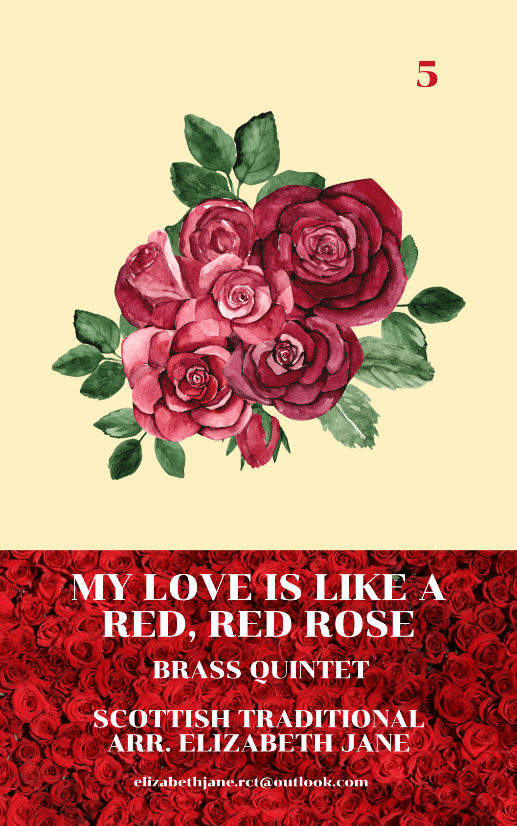 My love is like a red red rose (arr. Elizabeth JANE)